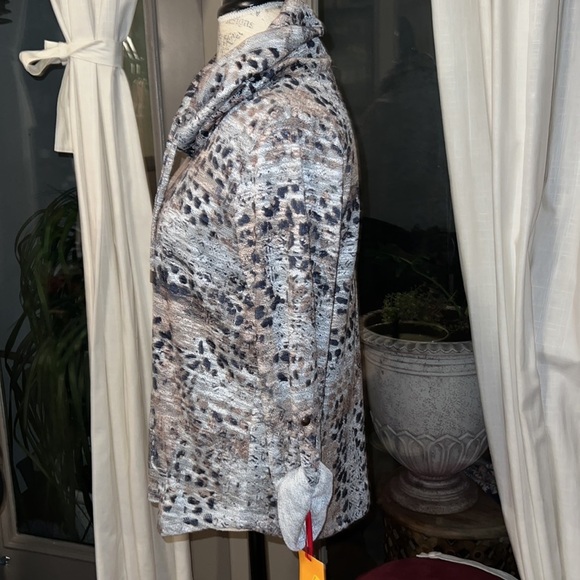 Ruby Rd must haves black brown tan cream white sweater loose neck NWT Small​ - Picture 8 of 14